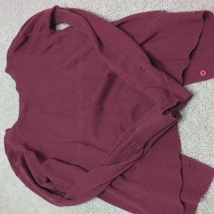 Lululemon Sunset Savasana Pull overWine Berry 2015